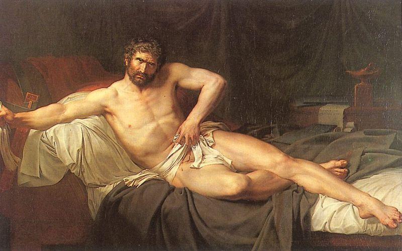 Lethiere, Guillaume Guillon The Death of Cato of Utica France oil painting art